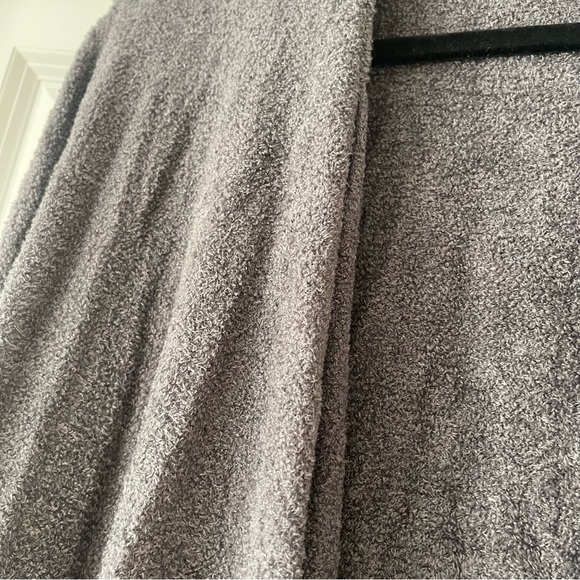 Barefoot Dreams barefoot chic lite neutral gray waterfall cardigan S/M - Picture 5 of 8